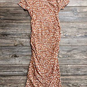 Isabel maternity animal print dress extra small
